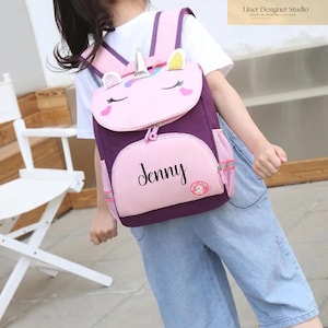 Sac à dos personnalisé dinosaure, cartable avec nom brodé personnalisé pour école primaire, pour garçons et filles, cartable dinosaure pour école primaire