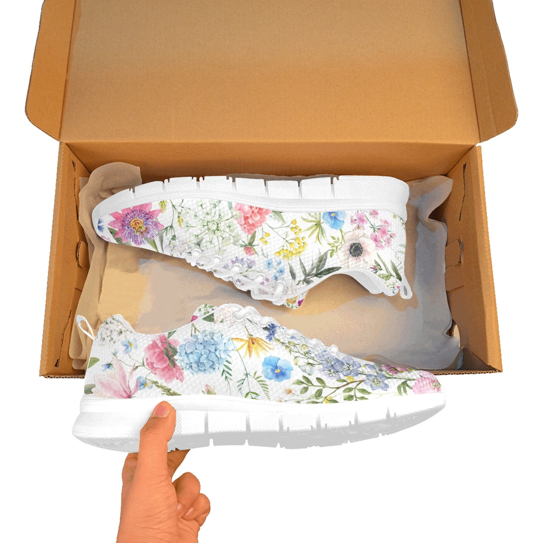 Printed Lace Up Sneakers main image 1