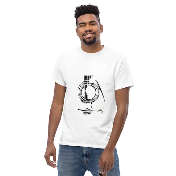 Acoustic Guitar T-Shirt Cool Graphic Musician Guitar Tee Acoustic Guitar T-Shirt Cool Graphic Musician Guitar Tee