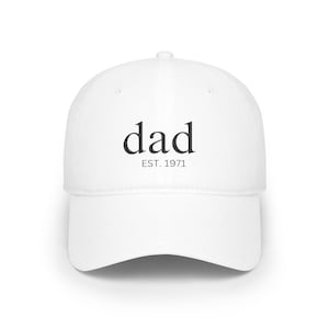 Custom Dad Cap with Date, Dad Hat, Vintage Baseball Hat, Daddy Est Year,Personalized Gift for New Dad, Unique Father&#39;s Day Gift, old dad Cap