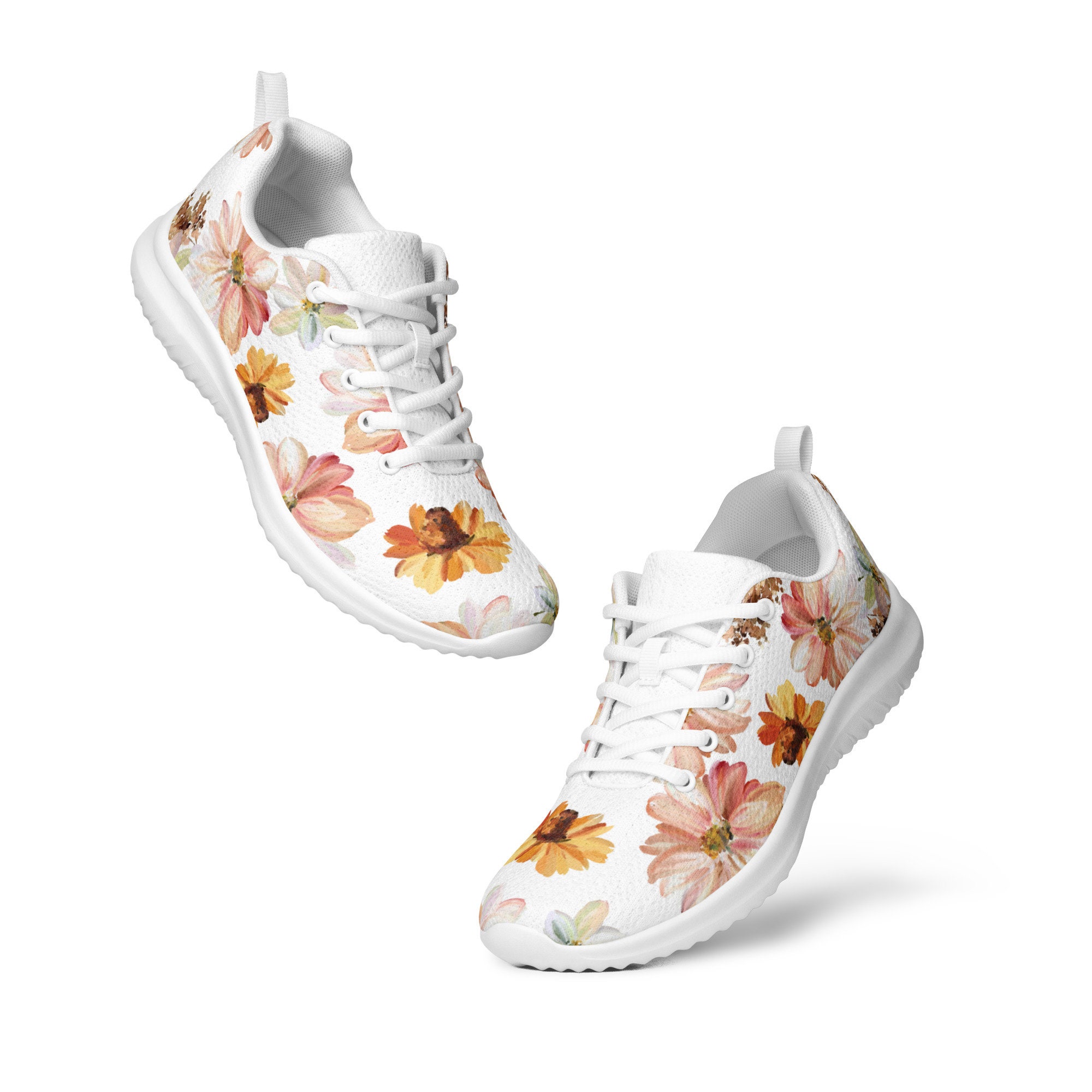 Floral Embroidered Polka Dot Print Sneakers — Women’s Casual Canvas Shoes