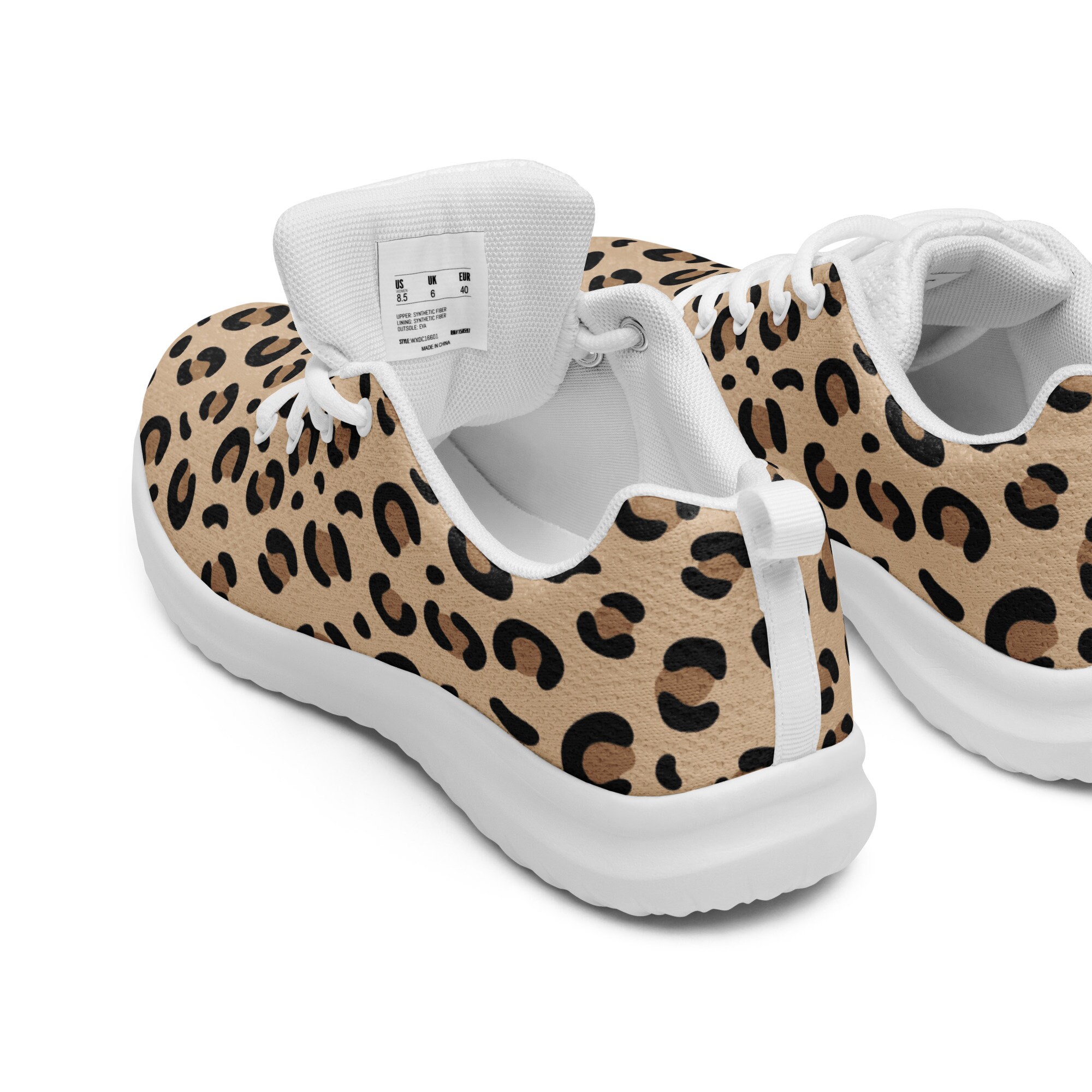 Leopard Print Women's Athletic Shoes: Lightweight Sneakers