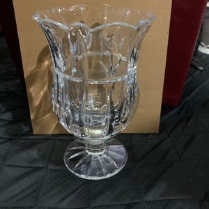 Vintage crystal vase by block crystal, poland