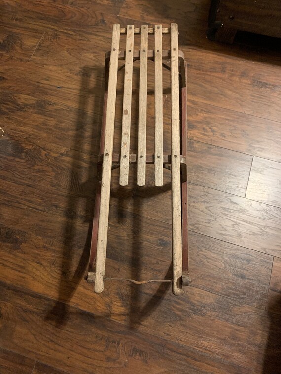 Vintage Davos Germina Wooden Sled Circa 1920s - Etsy