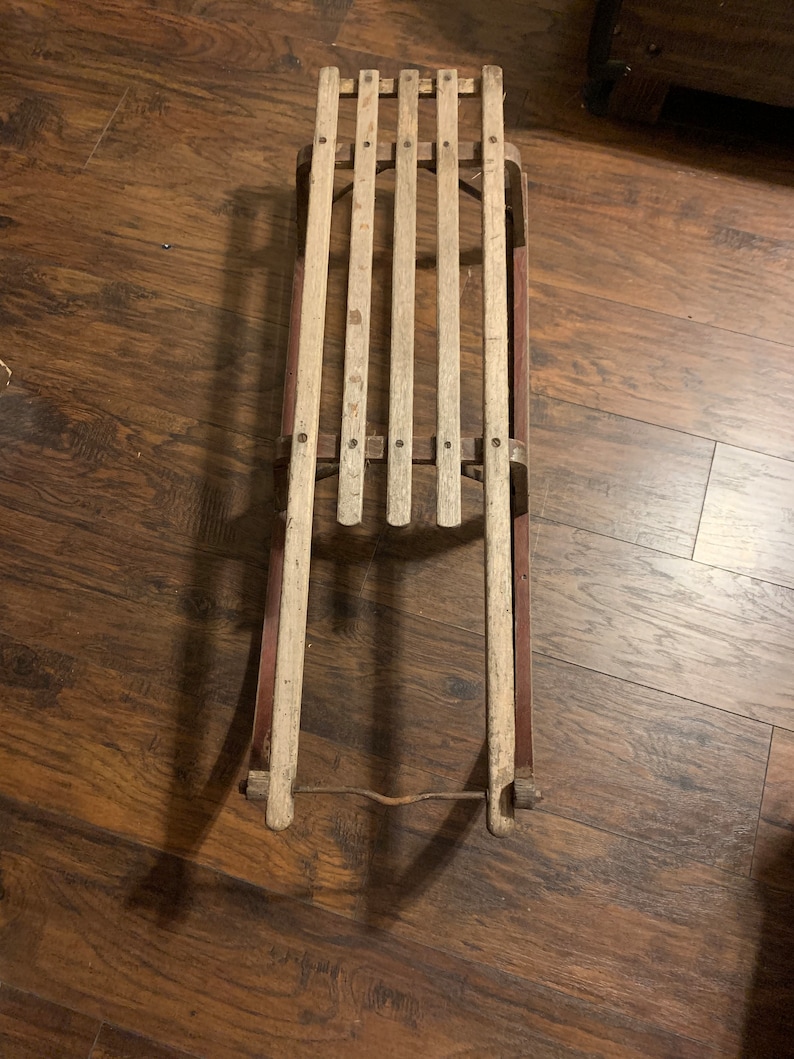 Vintage Davos Germina Wooden Sled Circa 1920s - Etsy