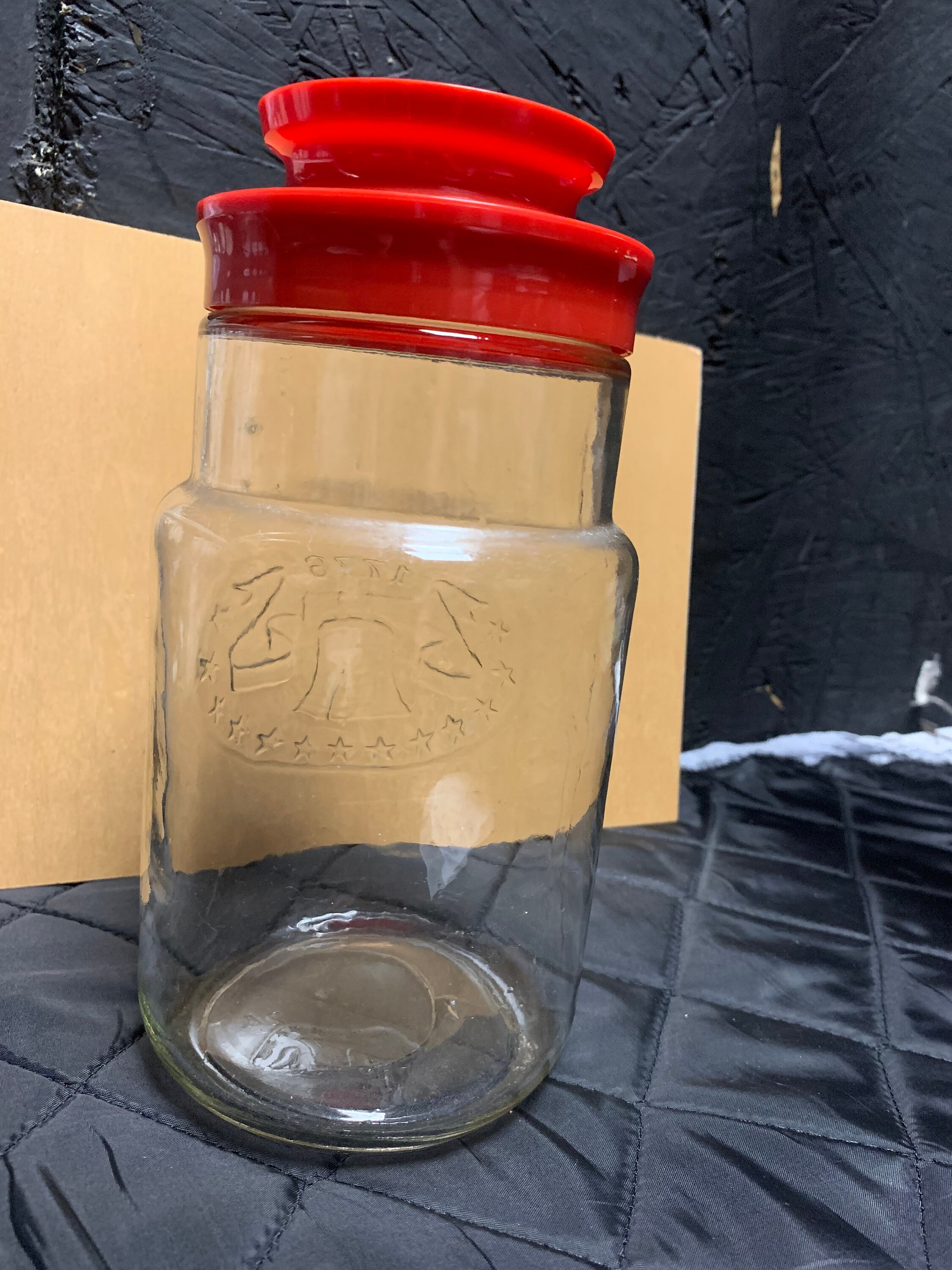 ヴィンテージ アンカーホッキング ガラス クォートジャー - Etsy 日本