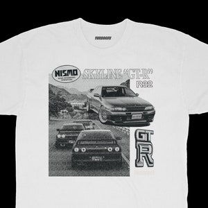 Vintage JDM Car T-Shirt Nissan Skyline GTR R32 Racing Gift for Car Guy