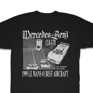 Vintage Car T-Shirt Mercedes CLR-GTR Le Mans Racing Streetwear / Gifts For Car Guys / Gift For Dad