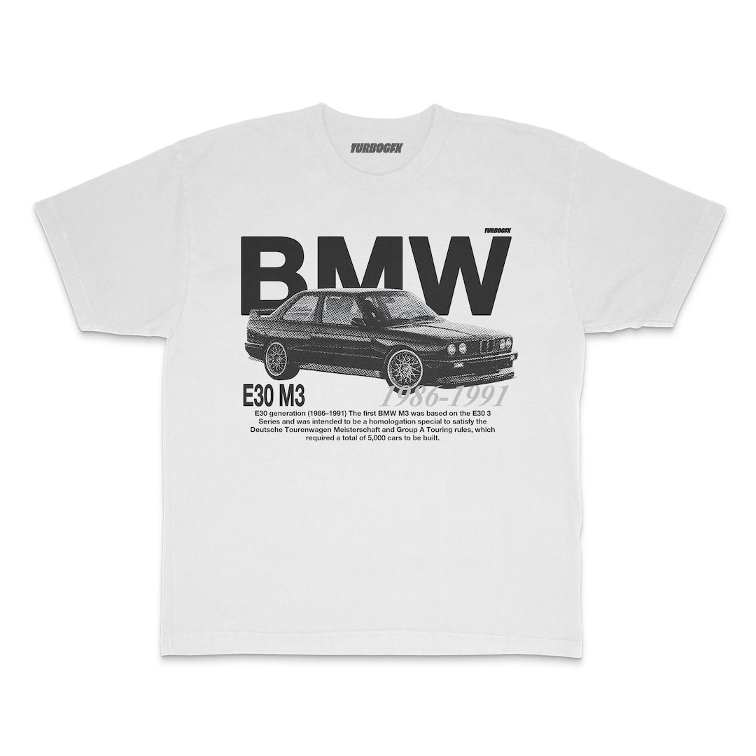 T-shirt BMW E30 325i Racing Tuning - Greenbird-racing