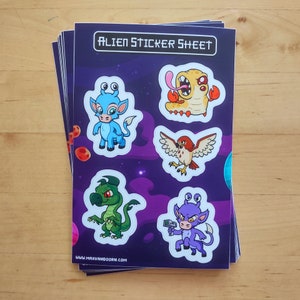 Animorphs Inspired Alien Stickers