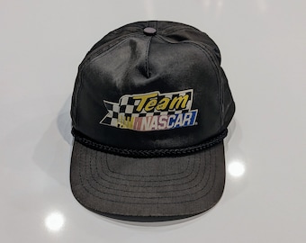 Casquette Vintage Pennzoil Homme Années 90 - Motif Carreaux Et Drapeau Noir - USA