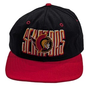 Vintage 90s Ottawa SENATORS AJD Snapback Cap Hat NHL