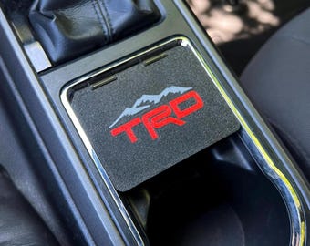 Tacoma TRD Mountain Coin Bin (2016–2023) - Interior Storage Bin for Gear Shifter Slot Storage Upgrade Accessory Flush Lid