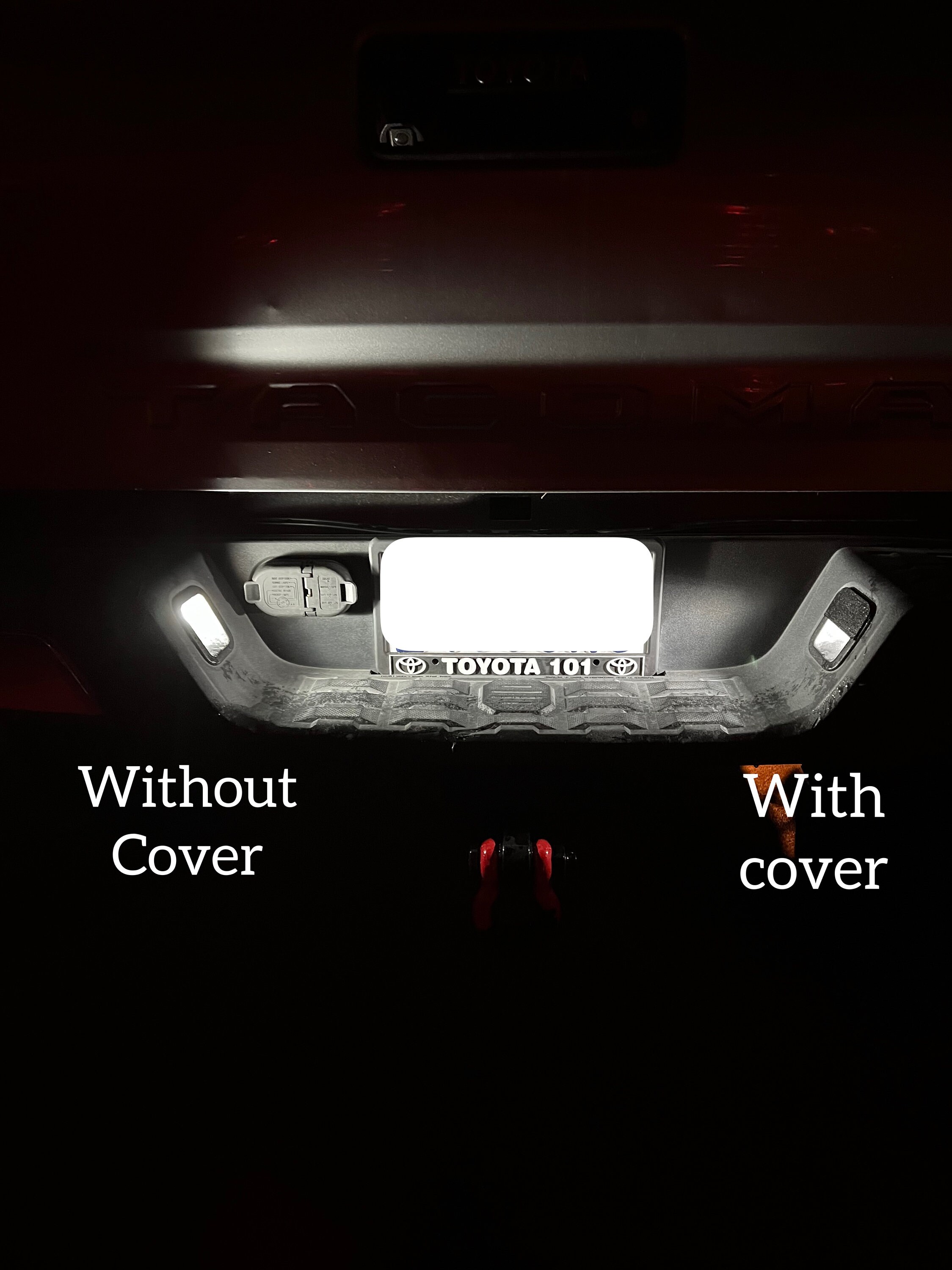 2PCS LED License Plate Light Rear Bumper Lamp For Toyota for Tacoma