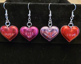 Heart Phrases Earrings