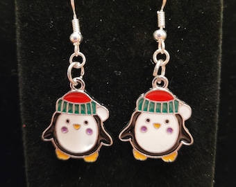 Weihnachten Pinguin Ohrringe