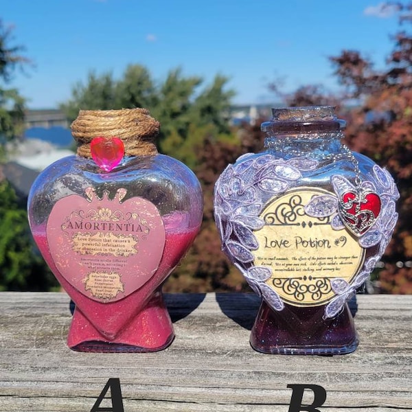 Heart Shaped Bottles Etsy