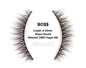 Magnetic Lashes | BOSS | 6-10mm Short Round Style | 100% High Quality Lash Vegan Silk