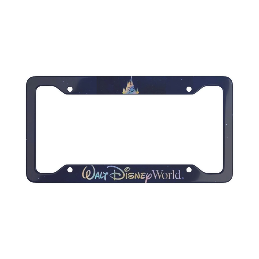 Disney 50th Anniversary License Plate Frame Etsy