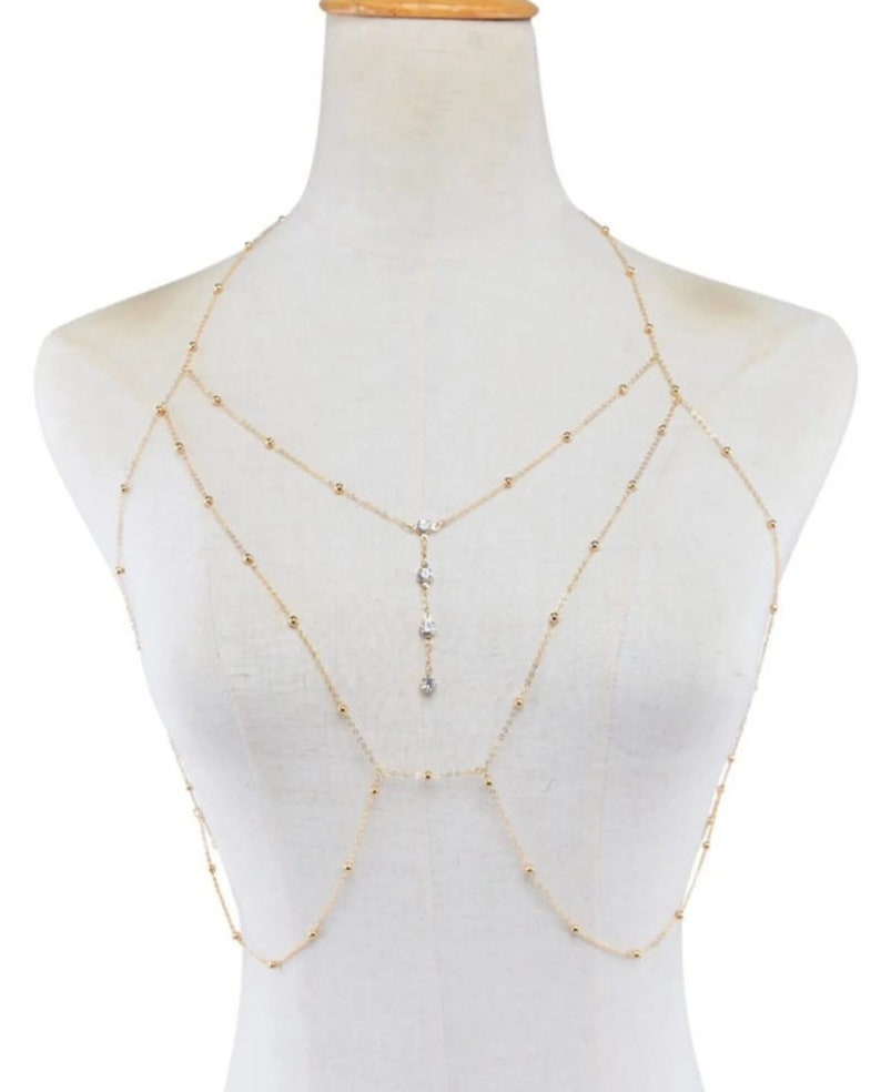 Gold Color Female Body Chainsummer Jewelery for Women Etsy