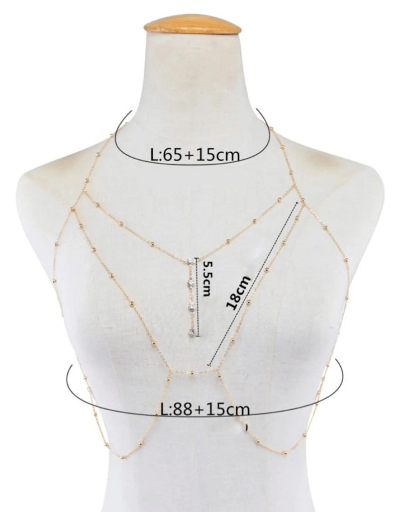 Gold Color Female Body Chainsummer Jewelery for Women Etsy