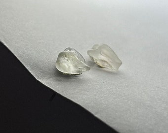 Michigan Beach glass stud earrings