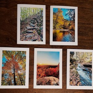 Herfst fotokaarten 5 stuk