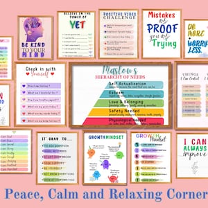 56 Counseling Posters Bundle | Therapy Office Decor | Mental Health Wall Art | Psychologist-Therapist Printables