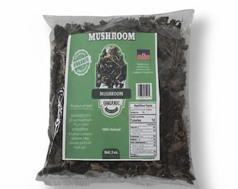 Getrockneter Haitianischer Djondjon-Pilz - Biologischer, aromatischer schwarzer Pilz