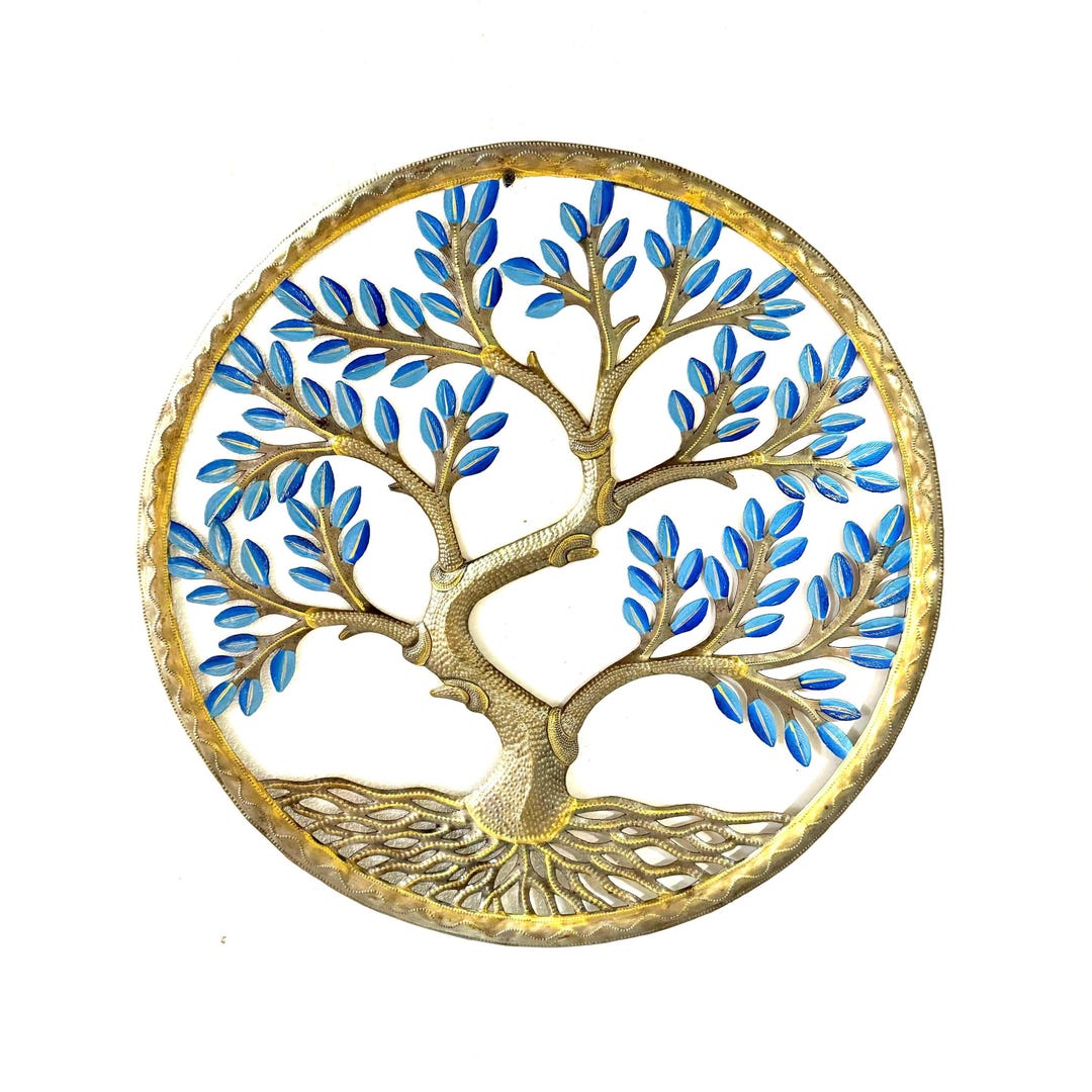 Simple Beauty Tree of Life- Blue 2 - Etsy