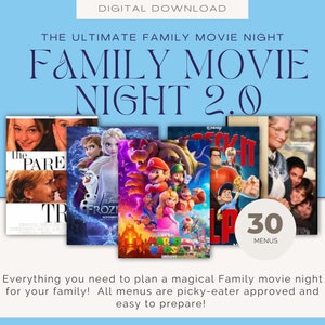 Family Movie Night 2.0 -30 menus