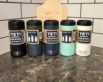 Personalize Engraved YETI Can Colster - Metal Can Holder - Groomsman Gift, Best Man, Wedding Party - 12oz, 12oz slim, 16oz Yeti Can Cooler