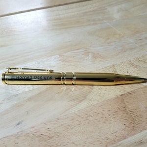 Personalized Bolt Action Bullet Shaped Pen - Custom Engraved Gift for Him  - Military Pen - Hunter Pen - Groomsmen Gift, Outdoorsman Gift