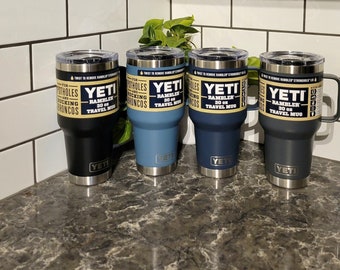 YETI 30oz Travel Mug Personalize with Handle 30 oz Custom Coach Gift Engraved YETI Etched Teacher Coffee Mug Gift for Company Logo Gift