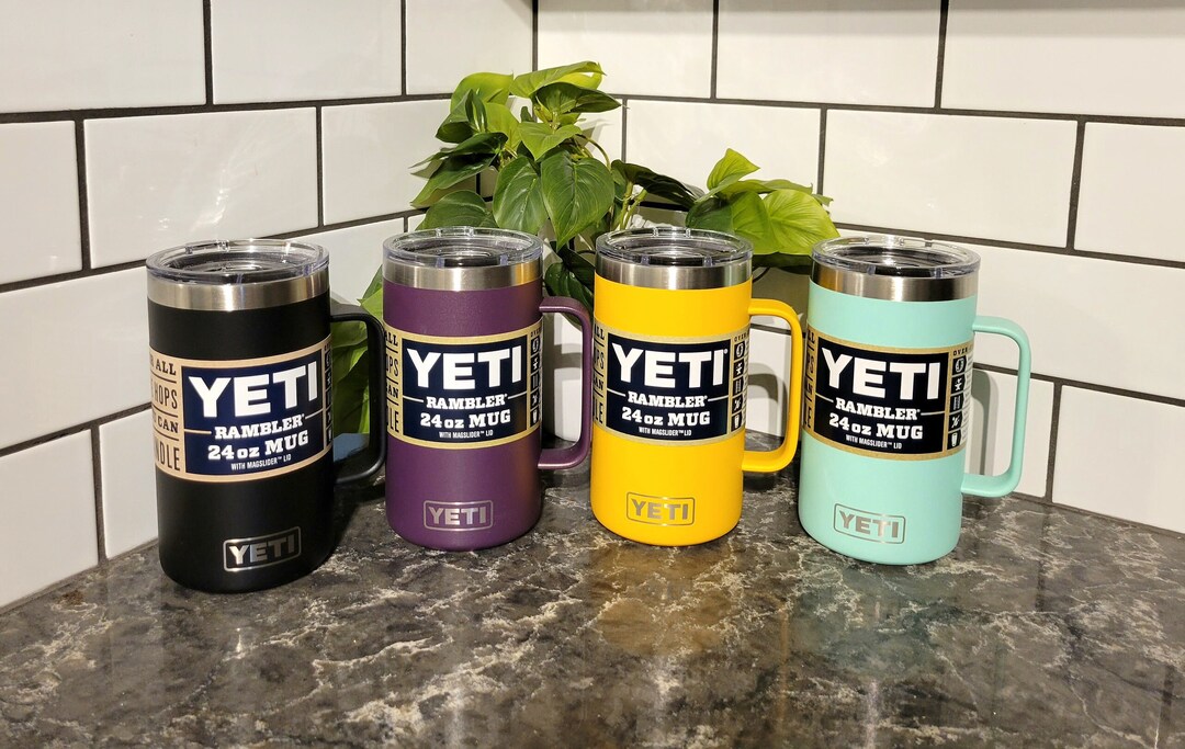 YETI 24oz Mug Personalize With Handle Custom Engraved YETI Cup Laser