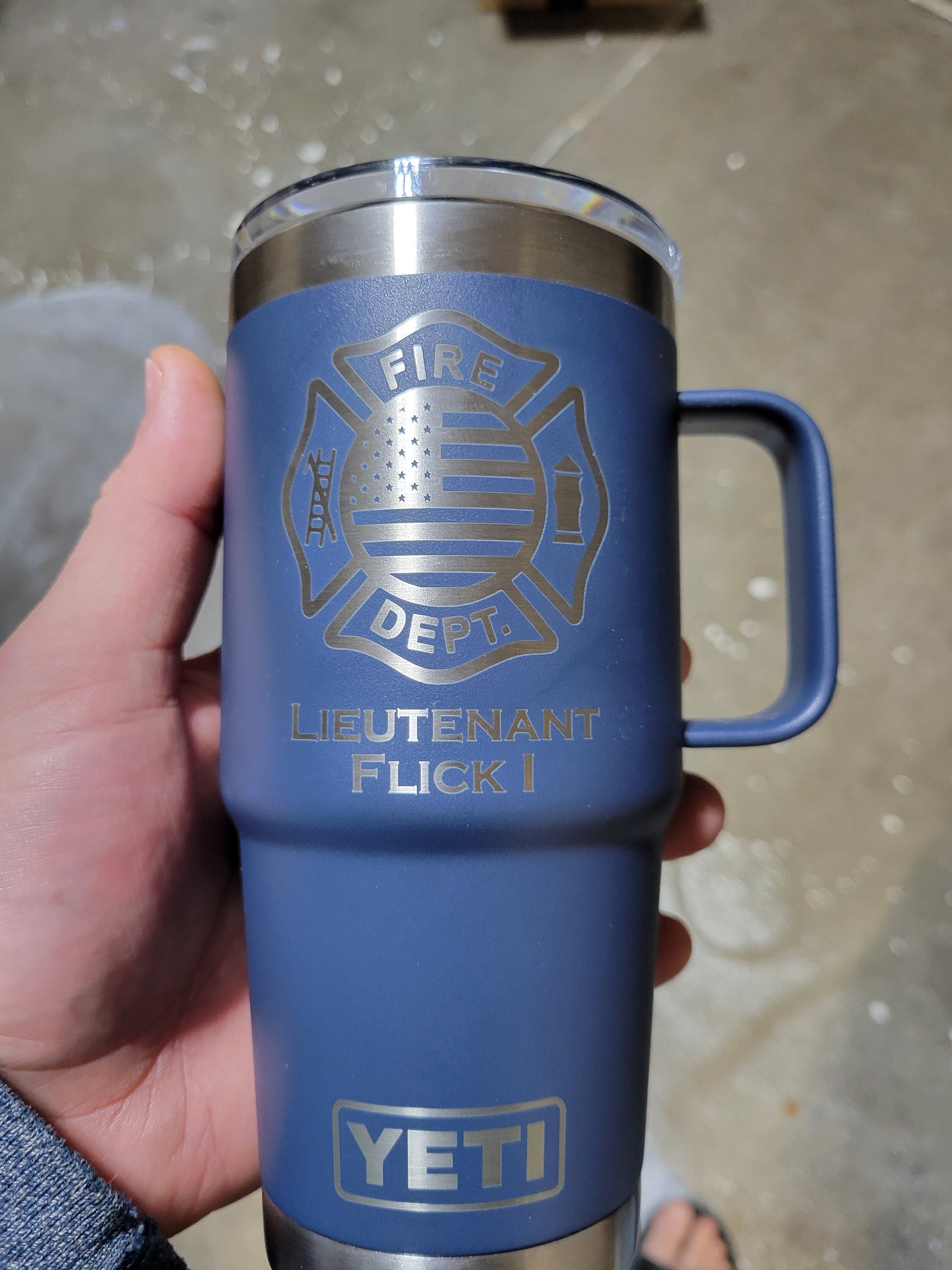 Insulated 20oz Travel Mug with Handle — Raleigh Laser Engraving, Gifts, YETI