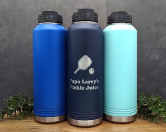 Personalized 40oz Water Bottle, Laser Engraved Insulated Stainless Steel
