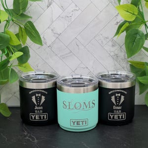 Custom Engraved Yeti Lowball 10oz - Personalized Whiskey Tumbler Gift