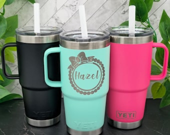 Personalized Yeti 25oz Mug with Handle, Custom Engraved Coffee Cup
