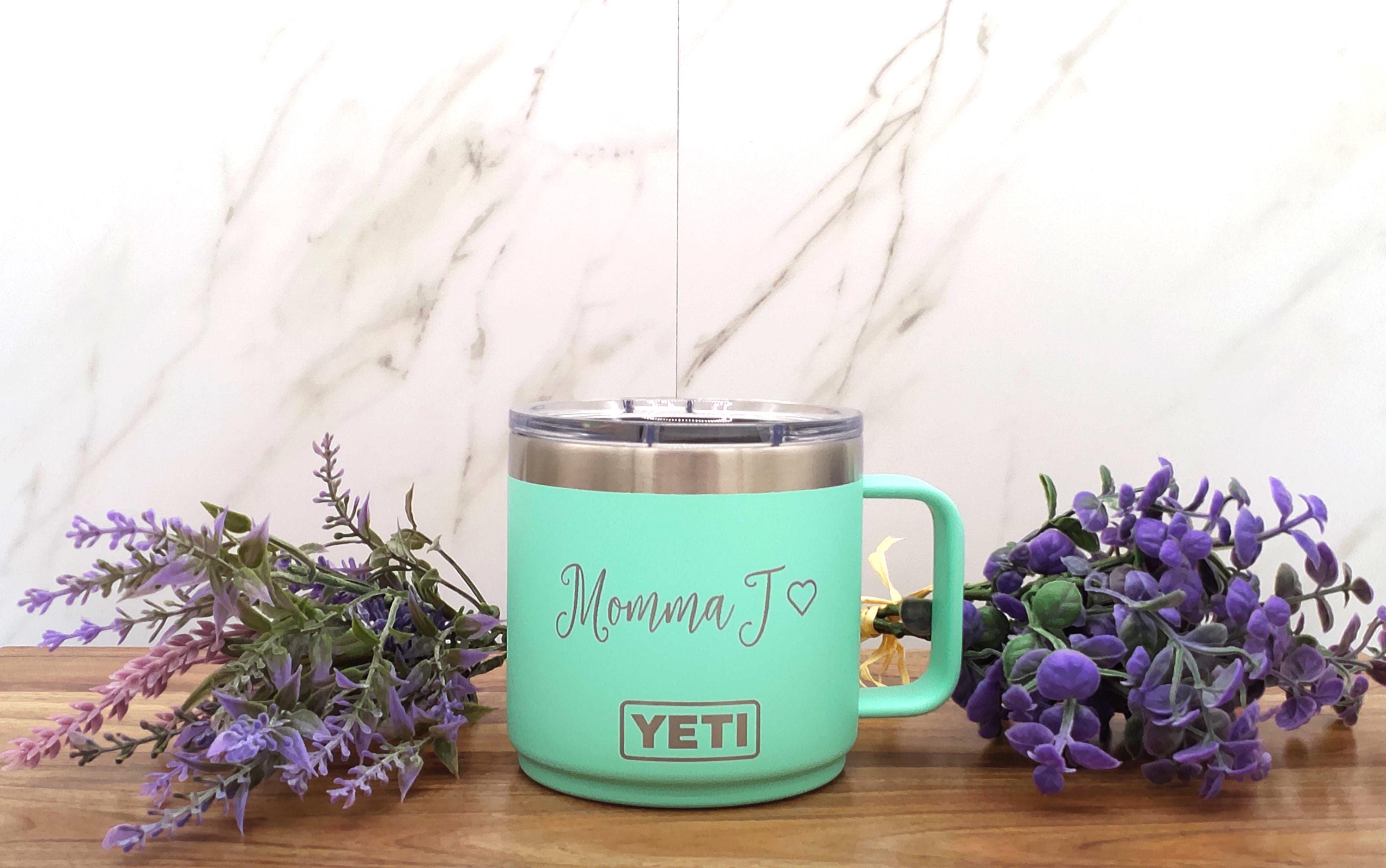 Custom Engraved 14oz YETI Mug - Personalized Coffee Cup With Handle - Etsy