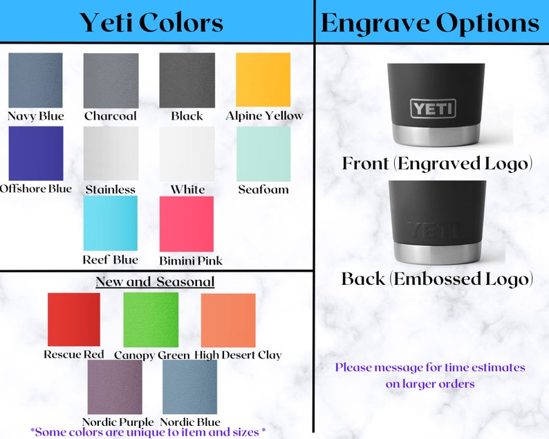 YETI Travel Mug 20 Oz Personalize With Handle Custom Etsy