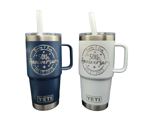 YETI Mug 25oz Personalize With Handle and Straw Custom Yeti Tumbler Teacher  Gift With Straw Laser Engraved Coach Gift 