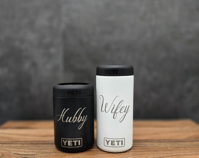Personalized Engraved YETI Can Colster – Groomsman Gift, Metal Can Holder