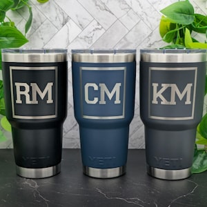 Yeti Tumbler Personalize 30oz - Custom Laser Engraving  - Custom Monogram -  with Magslide Lid - Compony Logo - 30 oz Coach Yeti Gift