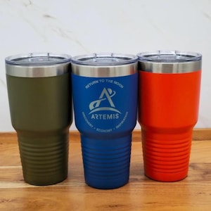 Custom  Laser Engraved 30oz Tumbler - Company Logo -  Engraved Cup for Business - Personalized 30 oz Tumbler - 30 oz Insulated Stainless Cup