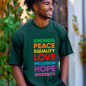 Social Justice T-Shirt | Human Rights Activism Tee | Kindness Peace Equality Love Inclusion Hope Shirt