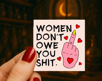 Feminist Sticker: Womens Empowerment Decal, Girl Power Laptop Decal, Feminist Quote, Feminist Gift, Women's Rights Sticker