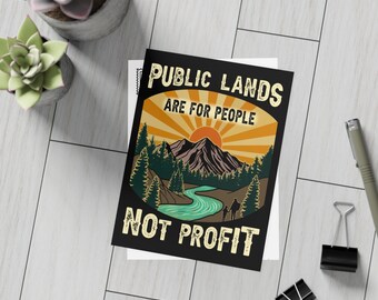 Public Lands Postcard Bundle Activism Cards for Conservation and Environmentalism National Parks Protest Postcards