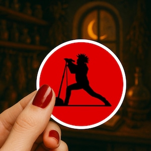 Prog Rock Sticker: MJK Mohawk Silhouette Vinyl Decal, Gift for Tool Fan