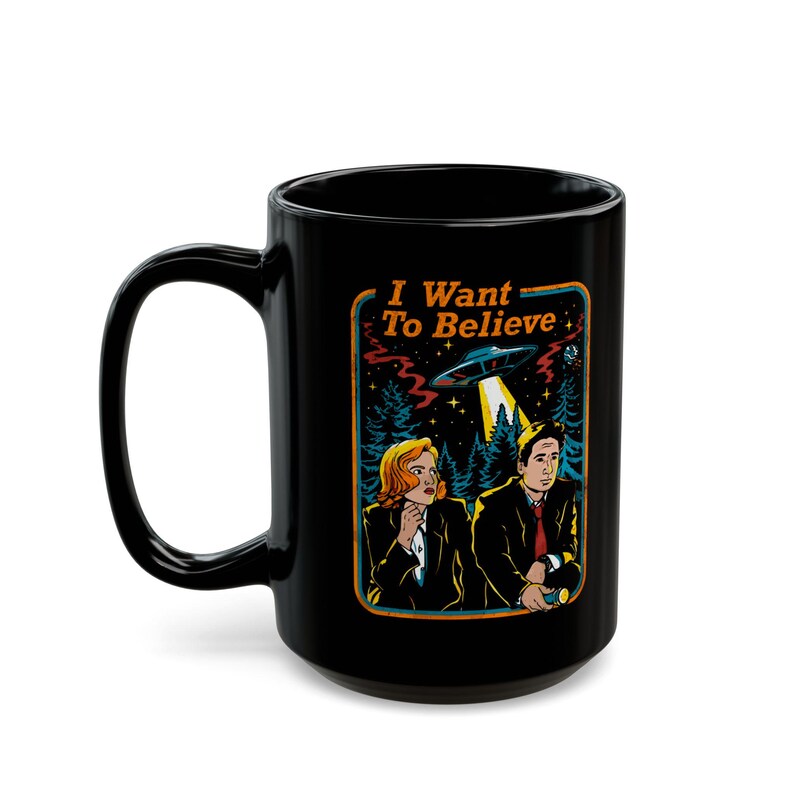 Alien Conspiracy Mug: UFO Believer Coffee Cup, Sci Fi Gift for X Files Fan, Paranormal Enthusiast image 4